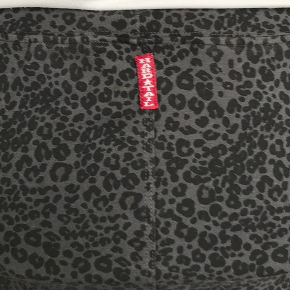 NWOT HARD TAIL  GREY/BLACK LEOPARD PRINT SKIRT XS - Picture 4 of 5